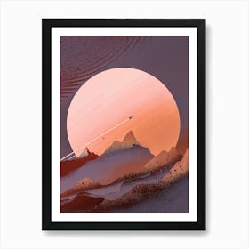 Jupiter Mountains Art Print