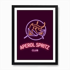 Aperol Spritz Orange & Neon - Aperol, Spritz, Aperol spritz, Cocktail, Orange, Drink 2 Art Print
