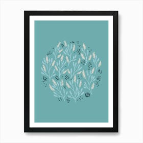 Mimosa's Round Dance [smoky blue] Art Print