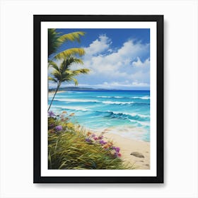 A Painting Of Flamenco Beach, Culebra Puerto Rico 3 Art Print