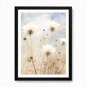 Boho Dried Flowers Nigella 2 Art Print