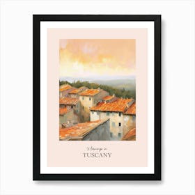 Mornings In Tuscany Rooftops Morning Skyline 2 Art Print