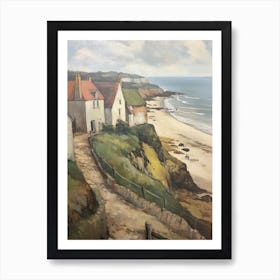 Cottages By The Sea Art Print