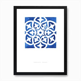 Malaga Tile Art Print