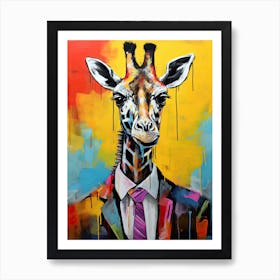 Disco 1 Giraffe Art Print