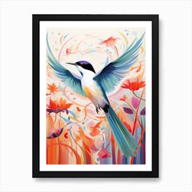 Bird Painting Collage Common Tern 2 Art Print