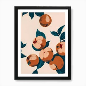 Half Eaten Peaches Art Print