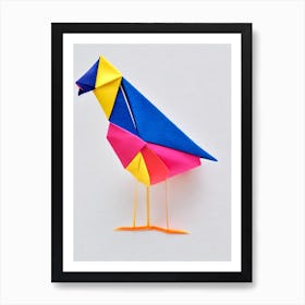 Turkey 1 Origami Bird Art Print