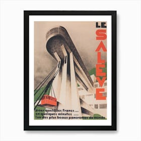 Mont Salève Tram Vintage Travel Poster Art Print