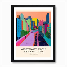 Abstract Park Collection Poster High Line Park New York City 4 Art Print