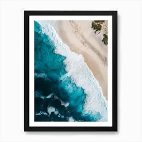 Aerial View Of A Beach 27 Art Print