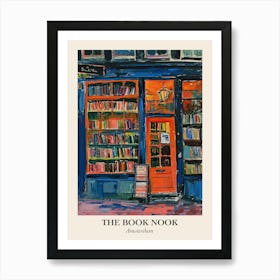 Amsterdam Book Nook Bookshop 4 Poster Art Print