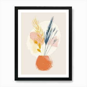 Atomic Sunset Mid Century Style Art Print