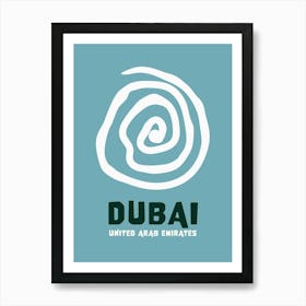 Dubai Blue Art Print