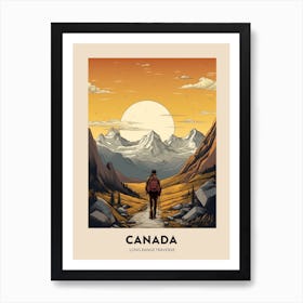 Long Range Traverse Canada 1 Vintage Hiking Travel Poster Art Print