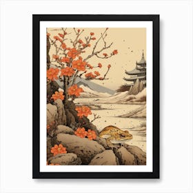 Vintage Japanese Toad 8 Art Print