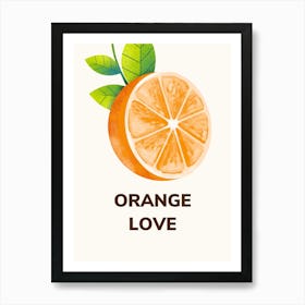 Orange Love Art Print
