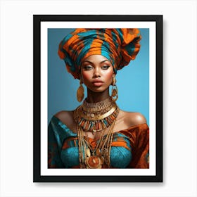 Beautiful And Sexy Confident Black Woman 1 Art Print