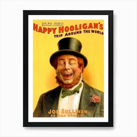 Happy Hooligans, Funny Vintage Poster Art Print