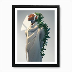 Woman Wearing A Veil Art Print