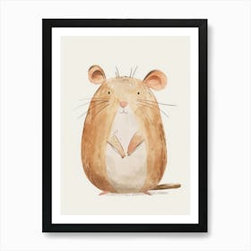 Charming Nursery Kids Animals Hamster 4 Art Print