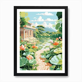 Ganna Walska Lotusland Usa Illustration Art Print