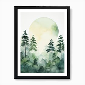 Watercolour Of Yasuni National Park   Ecuador 3 Art Print