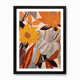 Fall Botanicals Daffodil 3 Art Print