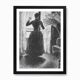 Woman At The Window Initial Conception For The Painting Sunday, Paul Signac Art Print