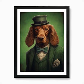 Gangster Dog Irish Setter 2 Affiche