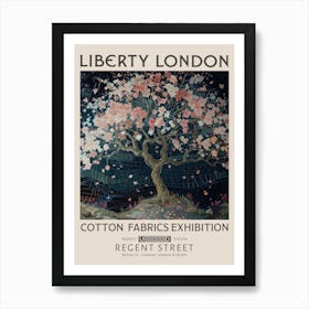 Liberty London Print William Morris Textiles Cherry Tree 2 Art Print