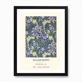 William Morris Seaweed (No Border)  Art Print
