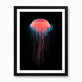 Jellyfish Minimalist Abstract 3 Art Print