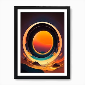 Event Horizon Comic Space Space Art Print