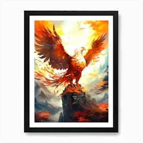 Eagle Sky Intricate Art Print