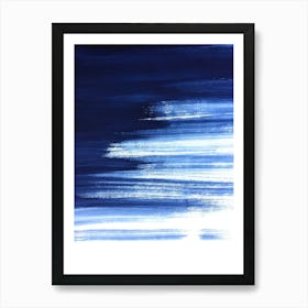 'Blue' watercoloring Art Print