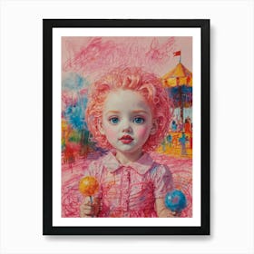 'Lollipop Girl' Art Print