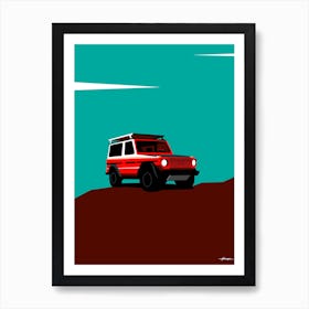 1987 Mercedes G Wagon - Retro Pop Art Print