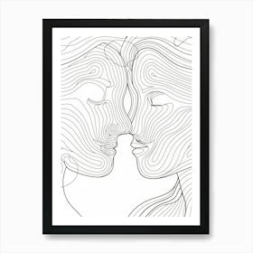 Abstract Portrait Series 8 Art Print