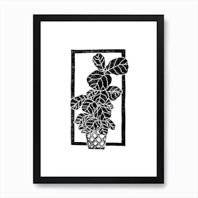 Fiddle Fig Leaf Art Print