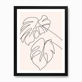 Monstera Leaves Art Print