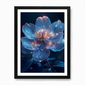 Blue Flower 2 Art Print