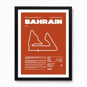 F1 Race Track Bahrain Formula 1 Racing Track F1 Merch Formula One F1 Poster Formula 1 Poster F1 Art Print