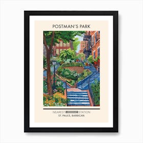 Postman S Park London Parks Garden 5 Art Print