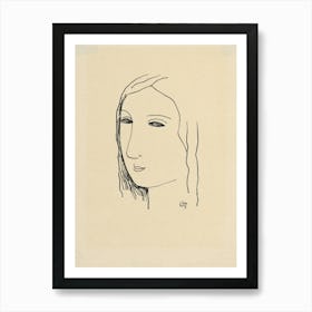 Girl S Head, Mikuláš Galanda 2 Art Print