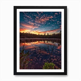 Lake Reflection Art Print