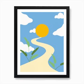 Morning Road Art Print