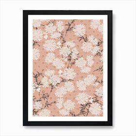 Bamboo & Sakura Chinoiserie Florals Art Print