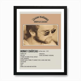 Honky Château By Elton John 1972 Poster 1 Art Print