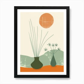 Vases In The Sun Art Print